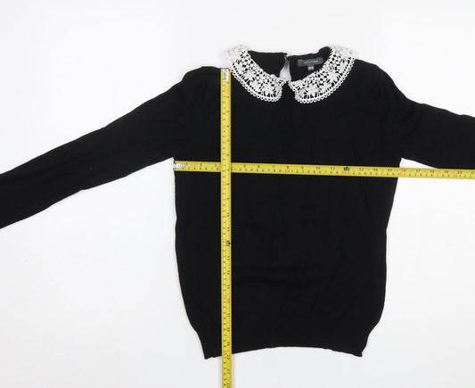 Womens UK Size 8 Intuition Black Pullover Jumper