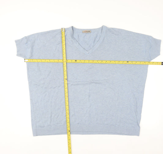 Womens UK Size M Jigsaw Blue Basic Blouse