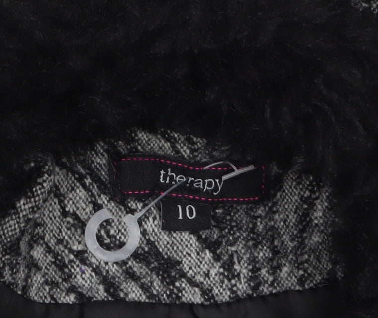 Womens UK Size 10 Therapy Grey Pea Coat