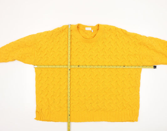 Womens UK Size XL NEXT Yellow Pullover Jumper