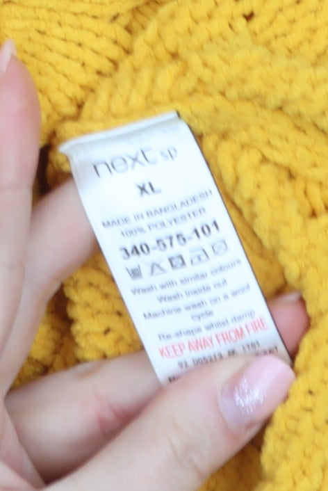 Womens UK Size XL NEXT Yellow Pullover Jumper