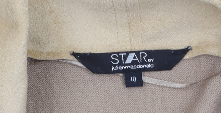 Womens UK Size 10 Star by Julien Macdonald Beige Open