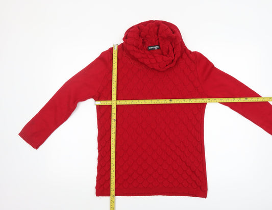 Womens UK Size S Jenny Loyd Red Pullover Jumper