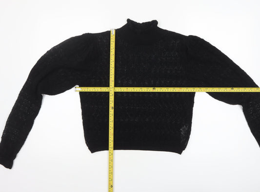 Womens UK Size 12 Zara Black Pullover Jumper