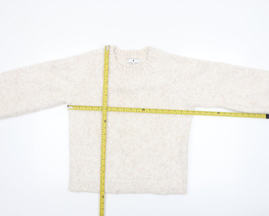 Womens UK Size S F&F Ivory Pullover Jumper