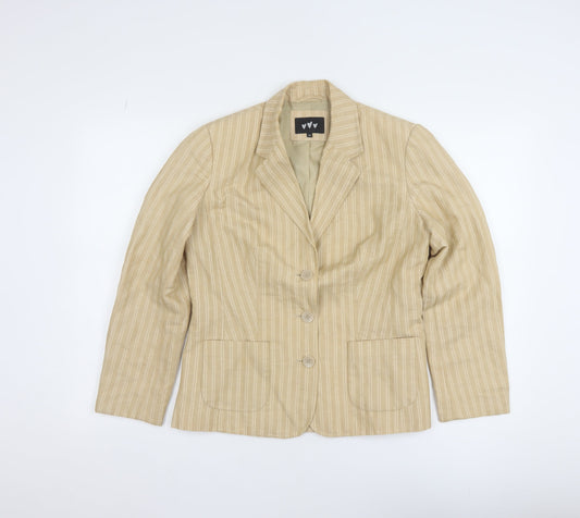 Womens UK Size 10 Marks and Spencer Regular Beige Blazer