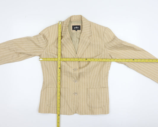 Womens UK Size 10 Marks and Spencer Regular Beige Blazer
