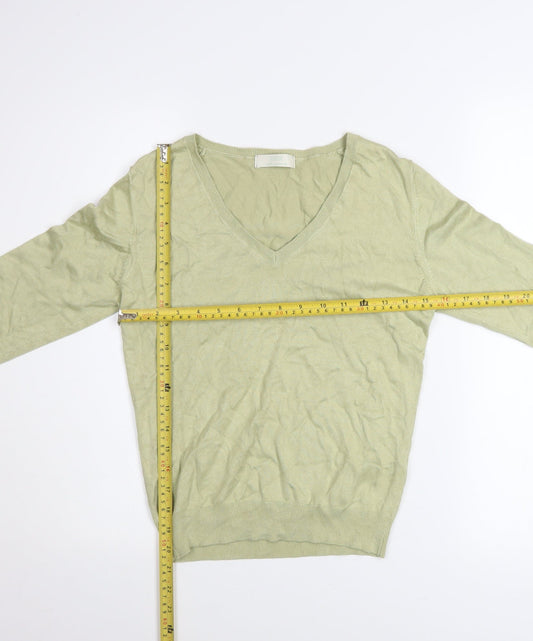 Womens UK Size 14 Marks and Spencer Green Pullover Jumper
