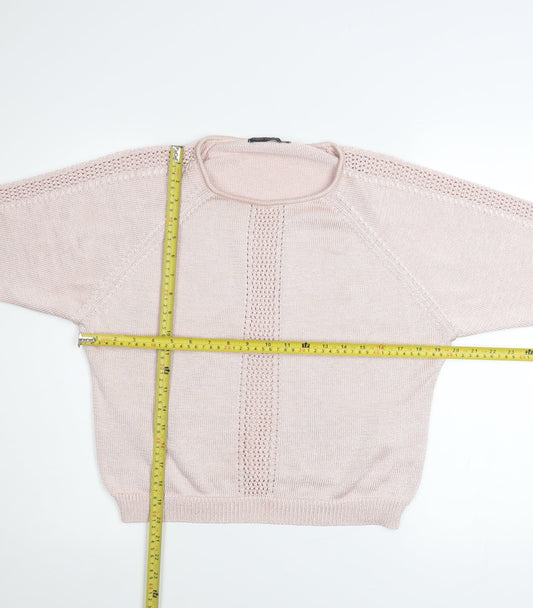 Womens UK Size 14 Marks and Spencer Pink Pullover Jumper