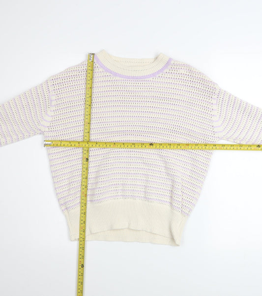 Womens UK Size S Marks and Spencer Ivory Pullover Jumper