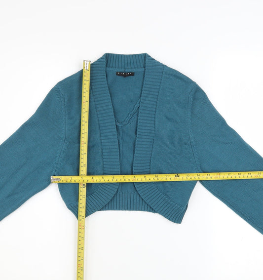 Womens UK Size L Sisley Blue Cardigan Jumper