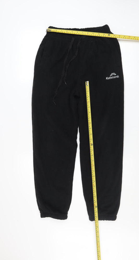 Mens UK Size M Kathmandu Regular Fit Sweatpants Black Trousers