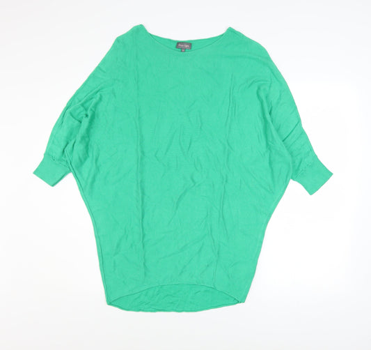 Womens UK Size XS Phase Eight Green Batwing Jumper