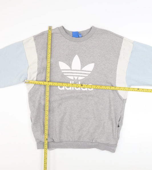 Womens UK Size 14 adidas Grey Pullover Sweatshirt