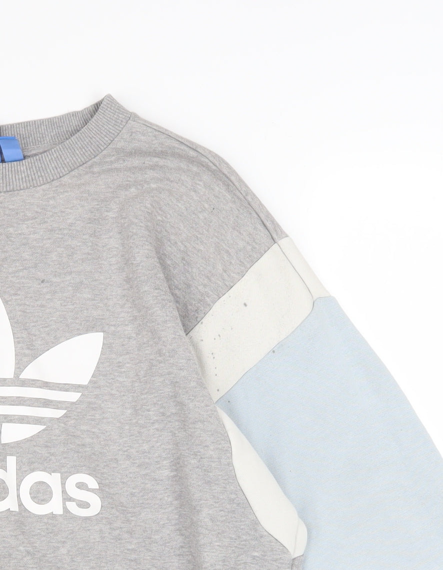 Womens UK Size 14 adidas Grey Pullover Sweatshirt
