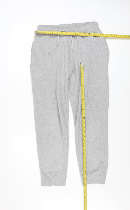 Topman Men's Grey Jogger Trousers Size S Regular Fit Elastic Waist