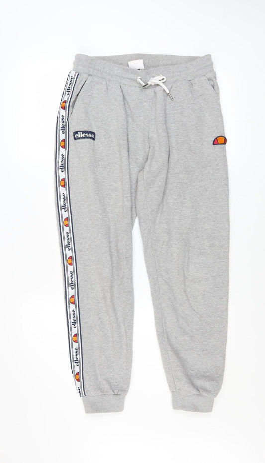 Womens UK Size 10 ellesse Regular Fit Jogger Grey Trousers