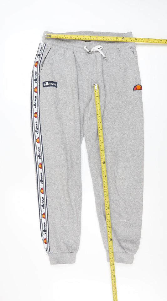 Womens UK Size 10 ellesse Regular Fit Jogger Grey Trousers
