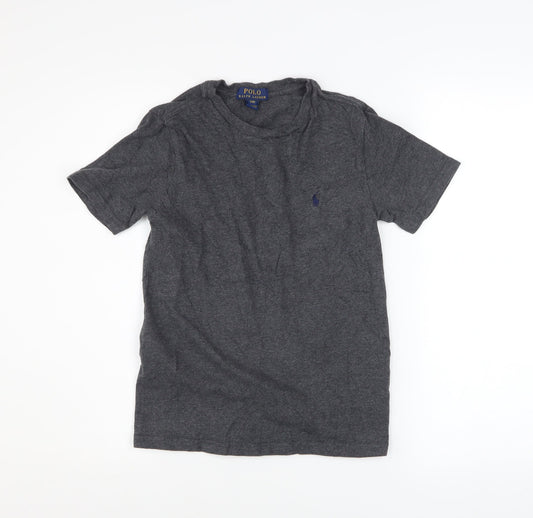 Boys UK Size 8 Years Ralph Lauren Grey Basic T-Shirt