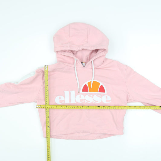 Womens UK Size 10 ellesse Pink Pullover Hoodie