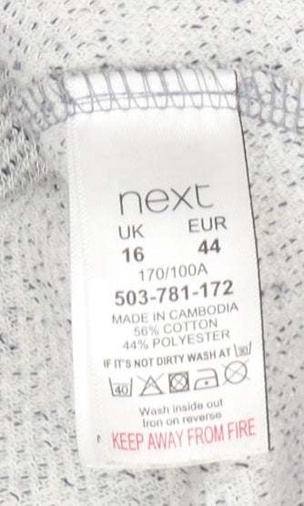 Womens UK Size 16 NEXT Grey Cardigan Jumper