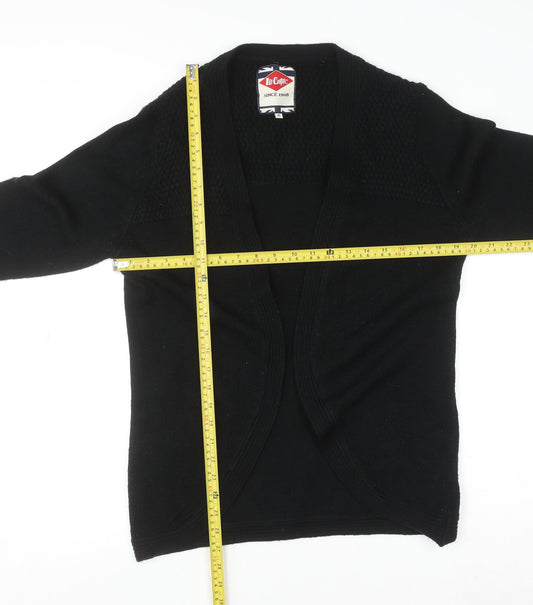 Womens UK Size 16 Lee Cooper Black Cardigan Jumper