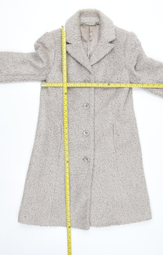 Womens UK Size 10 Laura Ashley Beige Overcoat