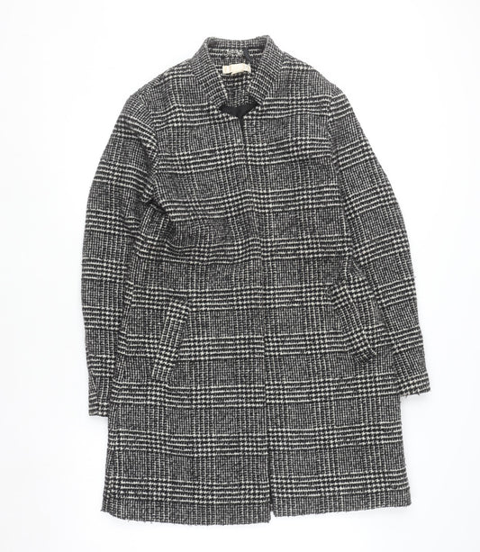 Womens UK Size 12 H&M Grey Overcoat