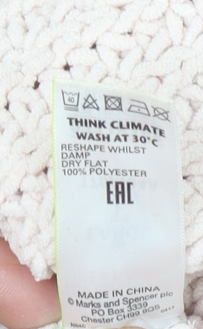 Womens UK Size L Marks and Spencer Beige Pullover Jumper