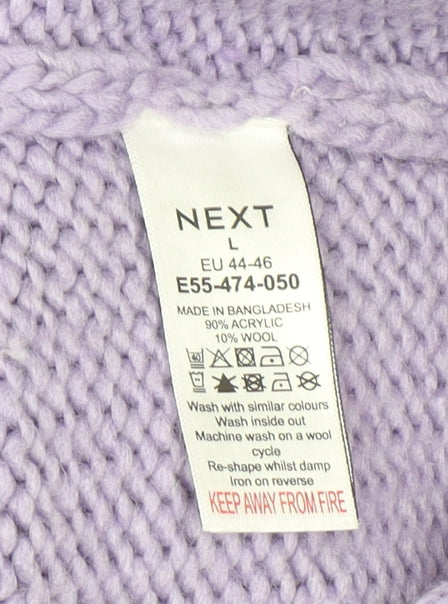 Womens UK Size L NEXT Purple Pullover Jumper