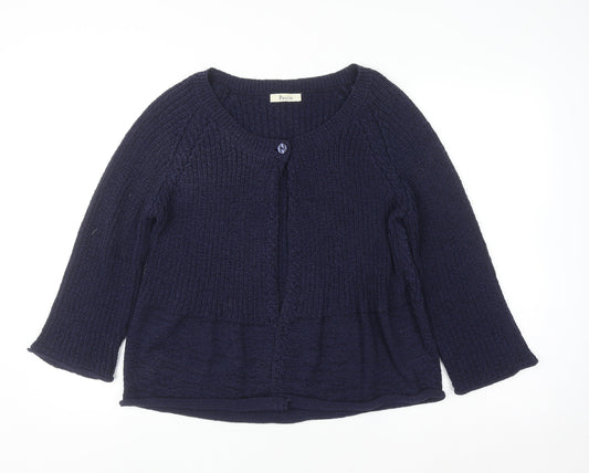 Womens UK Size L Precis Blue Cardigan Jumper