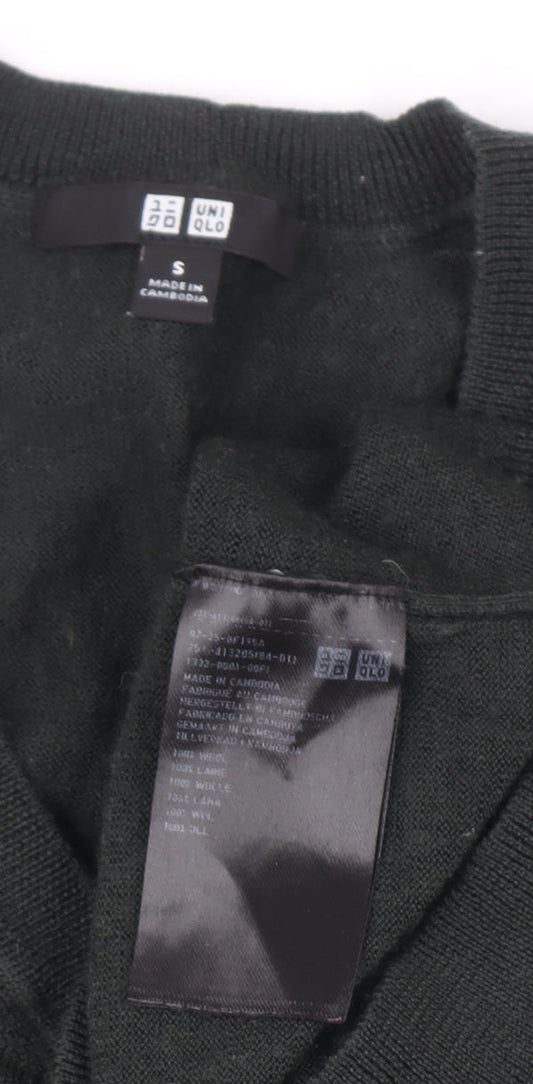 Womens UK Size S Uniqlo Black Pullover Jumper
