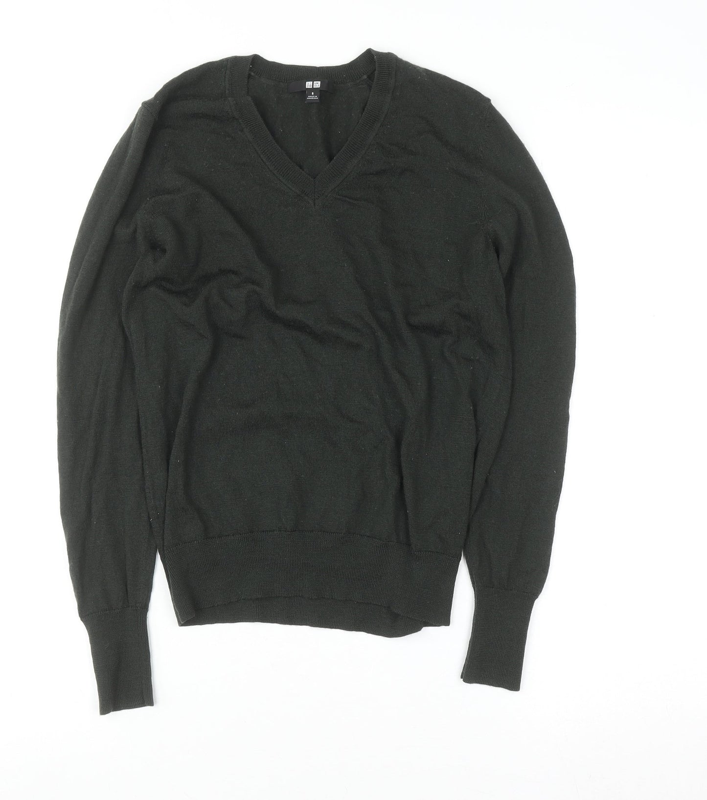 Womens UK Size S Uniqlo Black Pullover Jumper