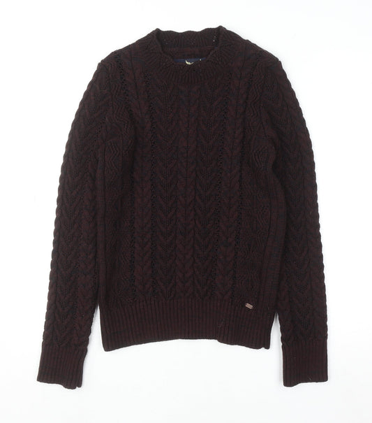 Womens UK Size S Superdry Brown Pullover Jumper