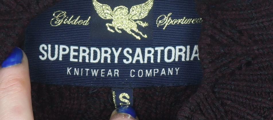 Womens UK Size S Superdry Brown Pullover Jumper