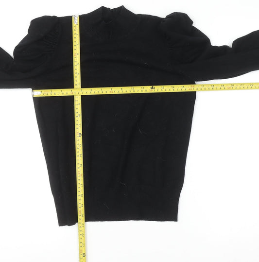 Womens UK Size 12 Dorothy Perkins Black Basic Blouse