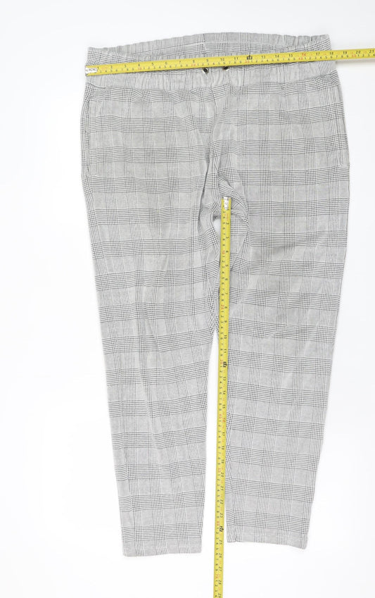 Mens UK Size XL River Island Slim Fit Chino Grey Trousers
