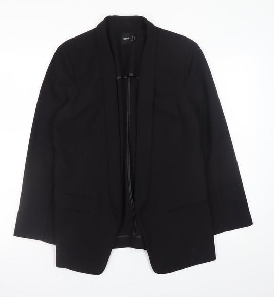 ASOS Women’s Black Size 14 Slim Fit Mid-Length Blazer Jacket