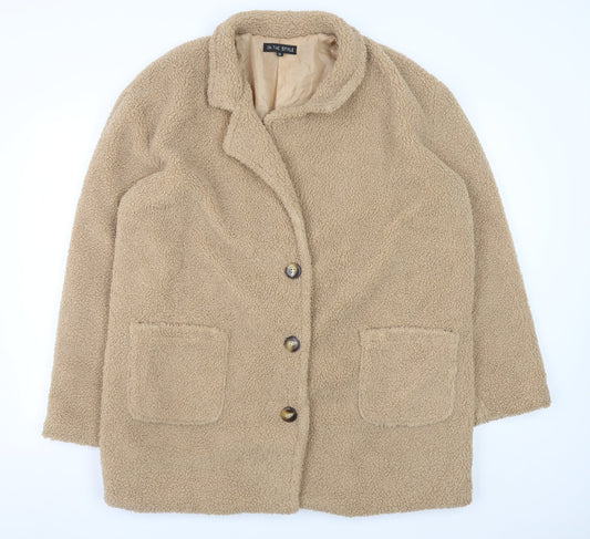 Womens UK Size 14 In the Style Beige Overcoat