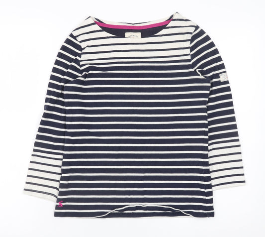 Womens UK Size 8 Joules Blue Basic T-Shirt