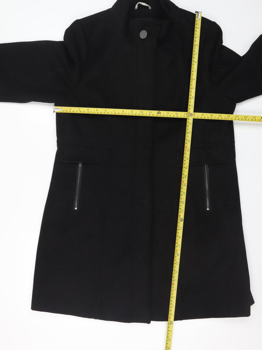 Womens UK Size 16 Finesse Black Overcoat