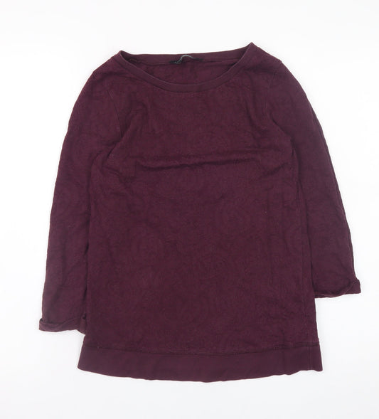 Womens UK Size 8 Dorothy Perkins Purple Basic Blouse