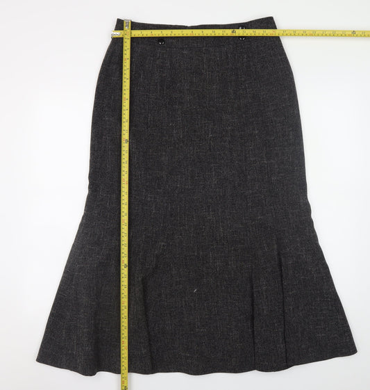 Womens UK Size 12 Viyella Trumpet Tweed Skirt