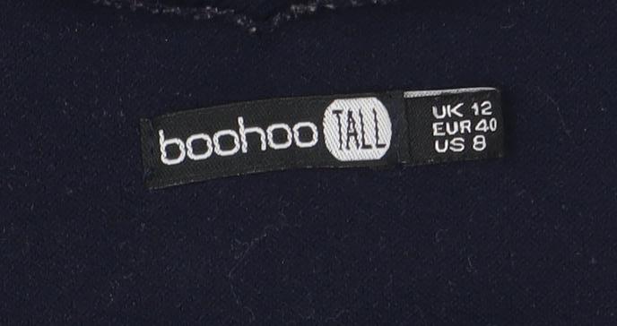 Womens UK Size 12 Boohoo One-Piece Blue Bodysuit