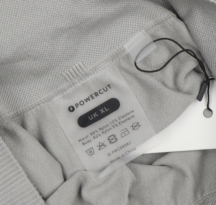 Womens UK Size XL Powercut Slim Fit Leggings Grey Leggings