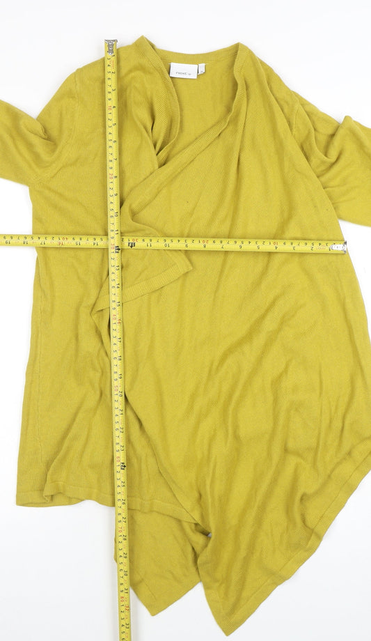 Womens UK Size 10 NEXT Yellow Cardigan Jumper