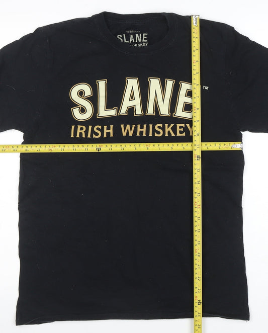 Mens UK Size M Slane Irish Whiskey Black T-Shirt