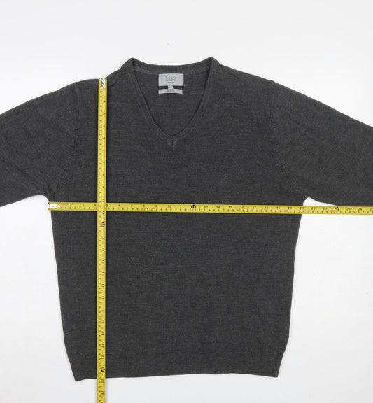 Mens UK Size L Marks and Spencer Grey Pullover Jumper