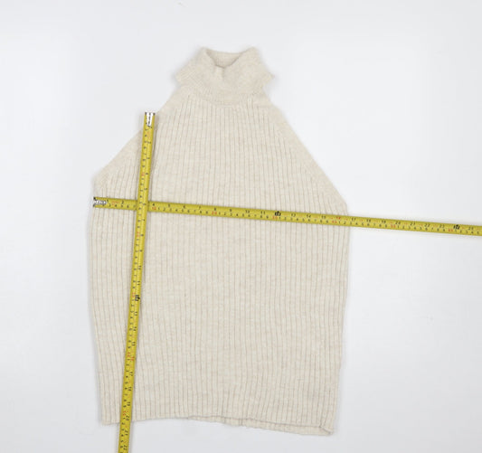 Womens UK Size 12 Dorothy Perkins Beige Pullover Jumper