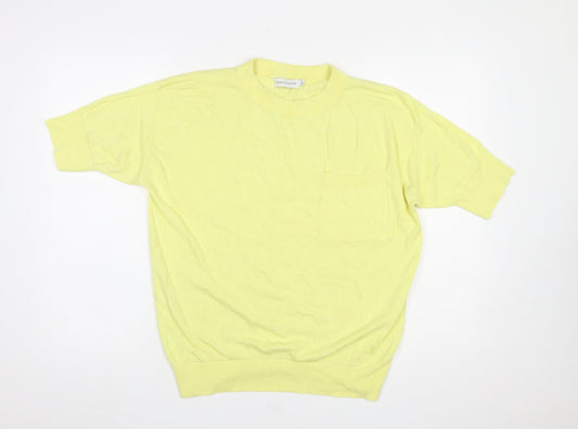 Womens UK Size L Paraphrase Yellow Pullover Jumper